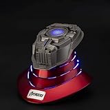 FOTN Iron-Man Helmet, 2024 New Iron-man Mask with Jarvis Voice & Remote&Touch Controlled Open/Close, Premium Marvel Costume (Speaker Dock)