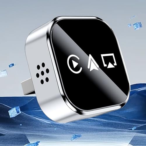 Adaptador de duplicación de Pantalla para automóvil - Dispositivo de visualización cableado a inalámbrico | Conecte el teléfono al Audio y vídeo del vehículo | películas, Medios, Aplicaciones de n - imagen 3