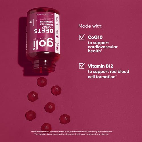 image for Goli Nutritional Supplement, Beets Cardio Gummy - 60 Count - 100mg CoQ