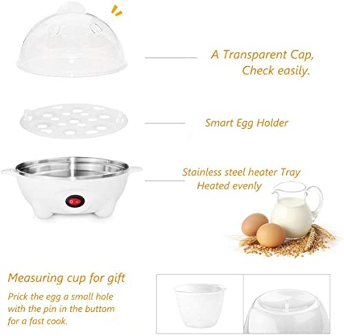GoodHood Electric Egg Cooker: Rapid Egg Boiler for Easy-To-Peel, Soft Medium or Hard Boiled Eggs, 7 Egg Capacity, with Auto Shut Off Feature(Multi... - Image 3
