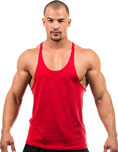 Iwearit Y-Back Muscle Tanktop M-Red Made in USA