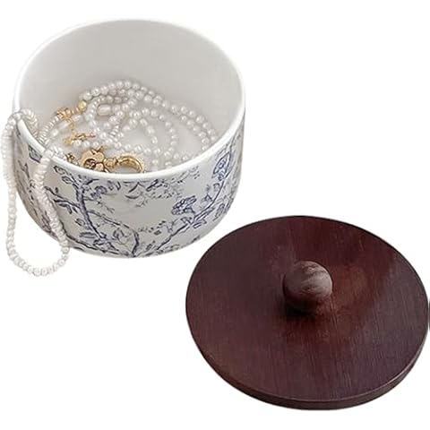 EHERDM Vintage Floral Jewelry Box Cover