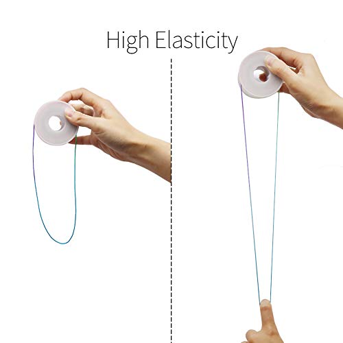 Tenn Well 1Mm Elastic Bracelet String, 328 Feet Colorful Elastic Beading Cord Stretchy String For Bracelets, Necklace, Jewelry Making And Crafts #TOP3