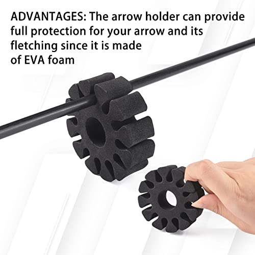ELONG OUTDOOR 8pcs Arrow Rack Round EVA Foam Arrow Separator Holder for Outdoor Hunting Shooting Accessory - Thumbnail 2