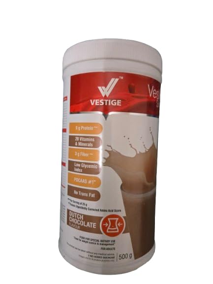 Veslim Shake Dutch Chocolate Flavor, Meal Replacement, Weight Management Supplement-image-32