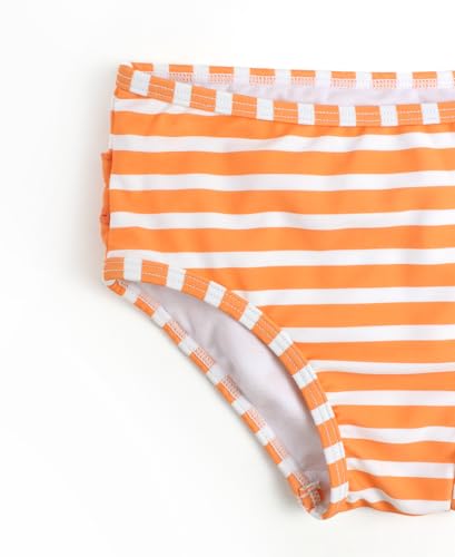 Image of RuffleButts Baby /Toddler Girls Rash Guard 2-Piece Swimsuit Set - Long Sleeve Bikini with UPF 50+ Sun Protection