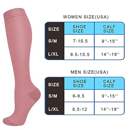 Aoliks Compression Socks for Women & Men 4 Pairs, Best Support for Nurses Running Travel - Image 7