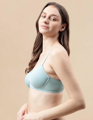 Image of Marks & Spencer NW Solid OPP Bra Light Blue