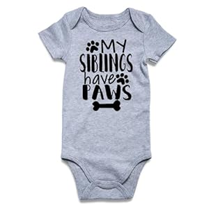 RAISEVERN Baby Boys Girls Clothes Infant Romper Newborn Bodysuits Funny Outfit 0-12 Months