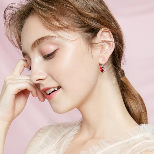 Tree of Life Earrings for Women 925 Sterling Silver Tree of Life Drop Earrings with Heart Crystal Tree of Life Jewelry Birthday Anniversary Party Gifts for Women Girls3