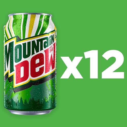 Image of Mountain Dew Soda, 12 Fl Oz Cans (Pack of 12)