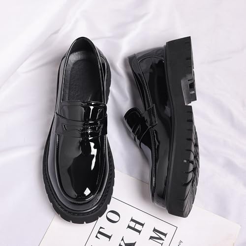 Men's Classic Round Toe Lug Sole Business Casual Formal Work Shoes Mens Dress Shoes2