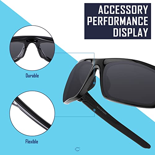 Image of SAUCER Replacement Rubber Earsocks Temple Sleeve for Oakley Valve New 2014 OO9236 Sunglass