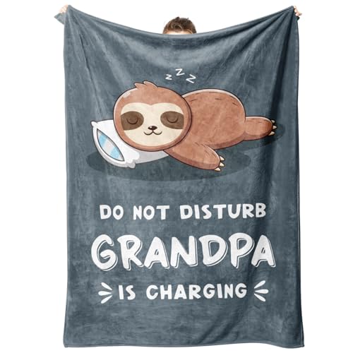 Funny-Grandpa-Birthday-Gifts-Grandpa-is-Charging-Sloth-Blanket-60x80-Gifts-for-Grandpas-from-Grandkids-Grandpas-Present-for-Fathers-Day-Christmas-Soft-Throws-Blanket-for-Grandfather Funny Grandpa Birthday Gifts Grandpa is Charging Sloth Blanket 60×80 Gifts for Grandpas from Grandkids Grandpas Present for Fathers Day Christmas Soft Throws Blanket for Grandfather