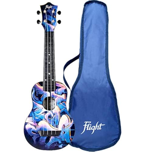 Ukelele soprano, 4 cuerdas de viaje, graffiti (TUS-40