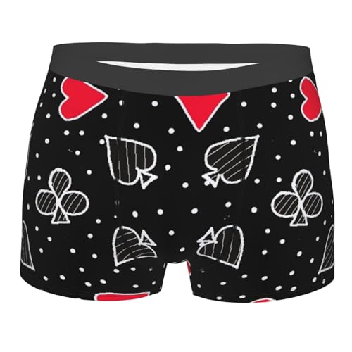 Card Suits Mens Underwear Boxer Briefs For Men’s -