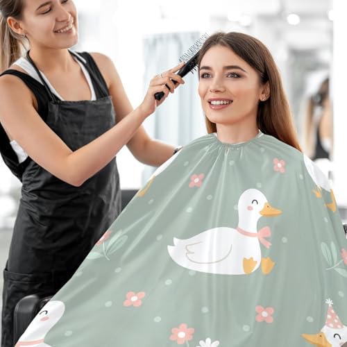 Capa para Corte de Cabello Floral Impermeable Profesional miniatura 7