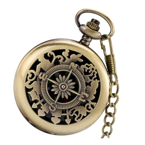 Brújula de bolsillo vintage con caja de latón tradicional miniatura 1