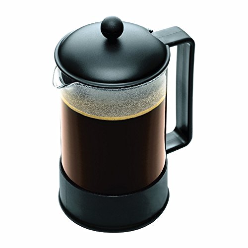 Comparison: Large French Press 5 Bodum 51oz Brazil French Press Coffee Maker, High-Heat Borosilicate Glass, Black - Made in Portugal