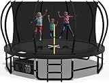 Devoko Trampolin Outdoor Ø228/305/366/427 cm, GS-Zertifikat, Mit verstärkten Beintraversen, Stabil, Robust und Belastbar, Einteilige Konstruktion für Kinder und Erwachsene