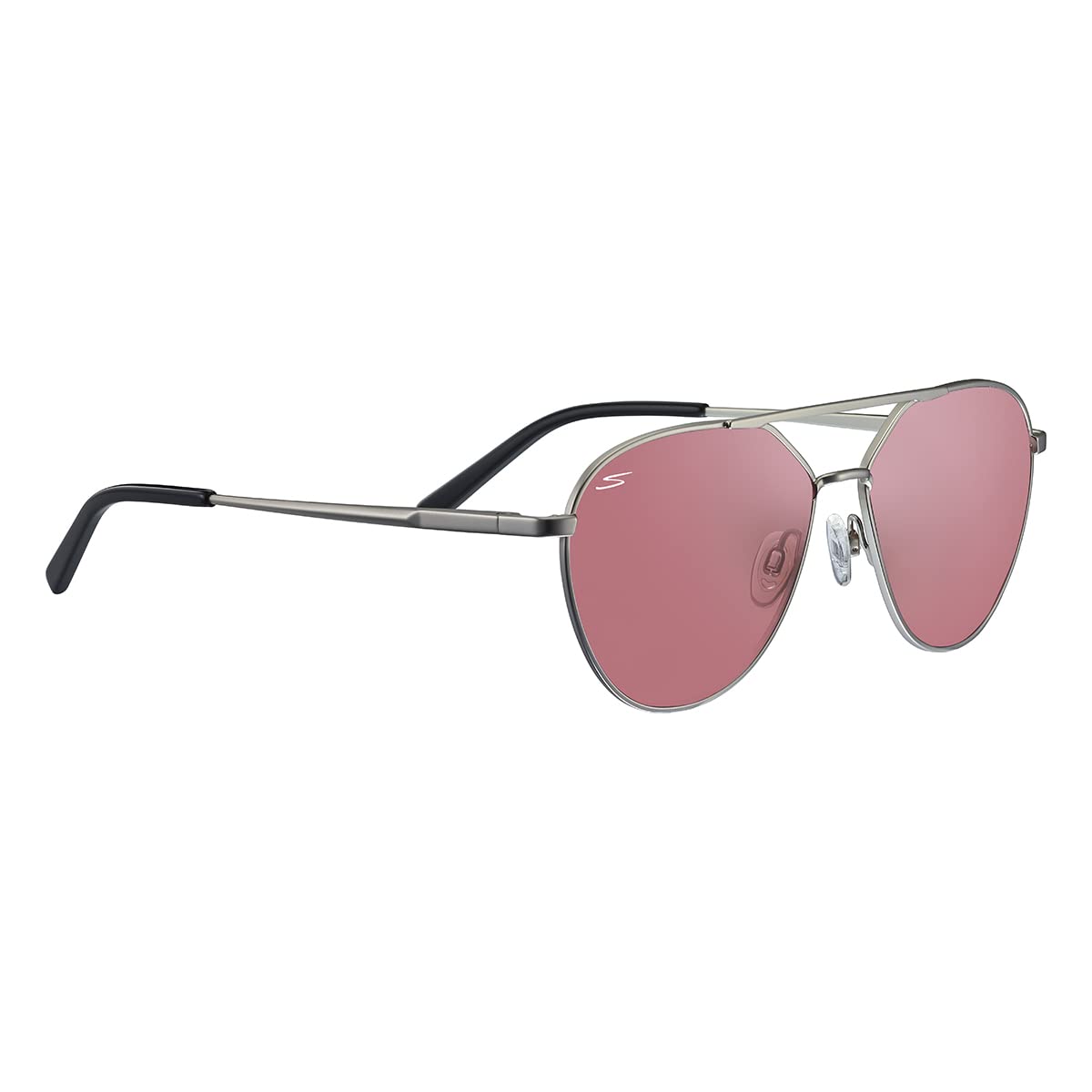 Serengeti Serengetti Rectangular Odell Matte Silver-Saturn Non Polarized Sunglasses for Men and Women Multi Color One Si