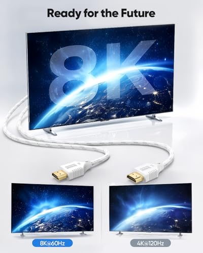 Cable HDMI 2.1 de ultra alta velocidad trenzado con soporte HDCP 2.3 7