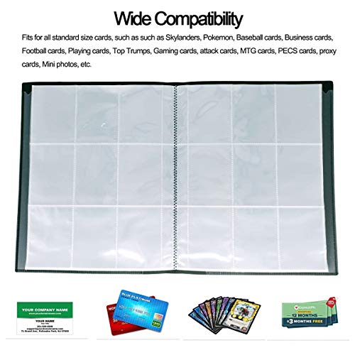 Raccoglitore Carte,270 Tasche Album Raccoglitore