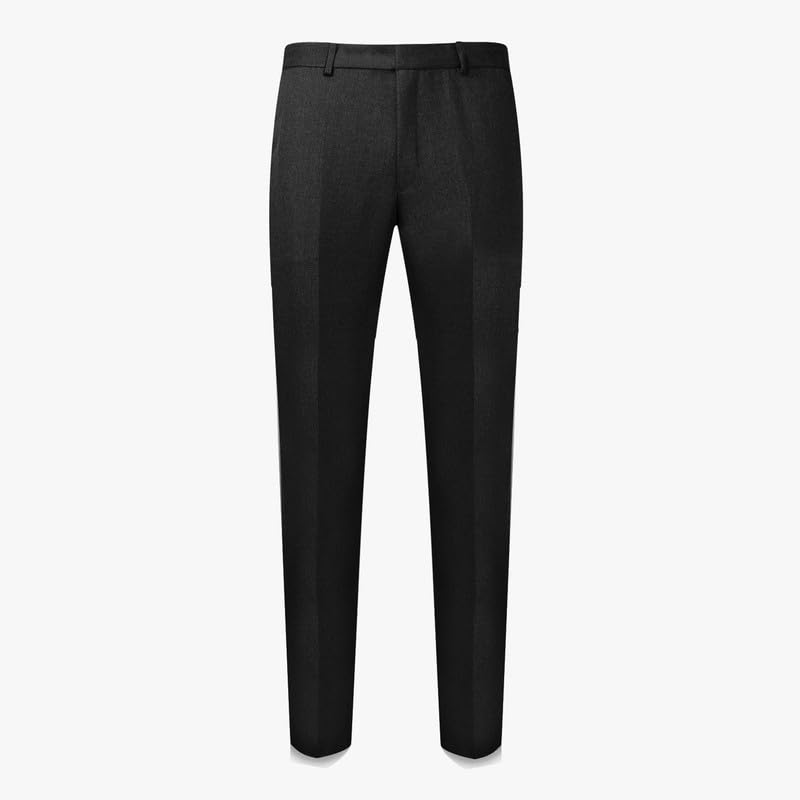 L S U Pantalones escolares ajustados para niños, cintura ajustable, media elástica, 3/4-15/16, teflón