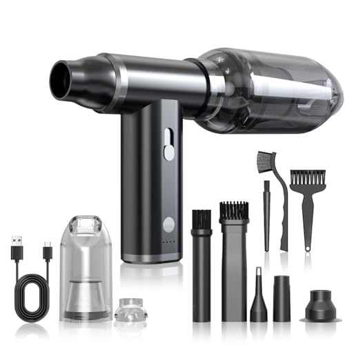 GAMKII Souffleur d'air comprimé électronique 110 000 tr/min rechargeable sans fil 2 en 1 multifonction pour aspirateur à clavier