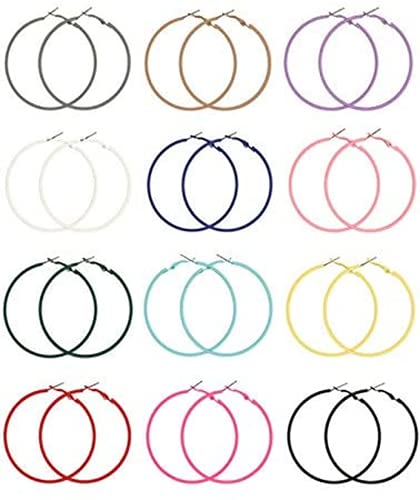 Useful and practical Orecchini a cerchio anni '80