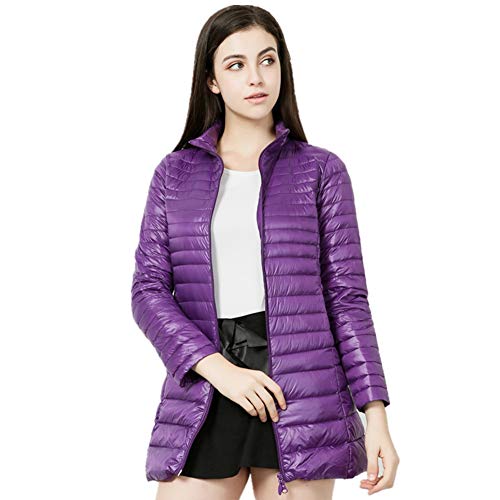 Doudoune lady parka coupe-vent pour femme manteau chaud imperméable violet 6XL AKT