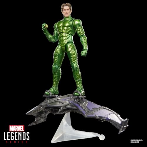 Image of Marvel Legends Series Green Goblin, Spider-Man: No Way Home Deluxe 6 Inch Action Figure Set with Original Goblin Armor and Glider