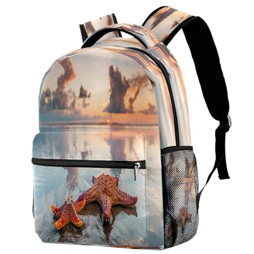 Sac de voyage décontracté pour femmes et adolescents à motif plage 29x20x40cm