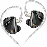 KZ Decet Array 10-Unit Dynamic Driver Earphones - in-Ear Earbuds with Replaceable Cables, Immersive Sound Experience (No MIC, Black Standard)