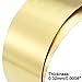 uxcell Brass Sheet Roll, Metal Foil Plate 1000mm x 100mm x 0.02mm