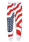 Unisex 3D Print American Flag Dollar Sweatshirt Jogger Sets Tracksuits Sweatsuit M White Pants