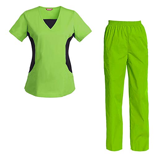 TAILOR'S Women's Scrubs Set Scrub Top and Pants Scrubs Set