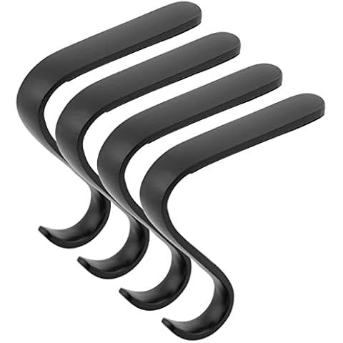 BIRDROCK HOME 4 Pack Christmas Stocking Mantel Hooks - Holder - Mantle Fireplace Topper - Metal Hanger for Stockings - Home Décor Stand (4 Pack - Mantel Hooks - Oil Rubbed Bronze) Cover
