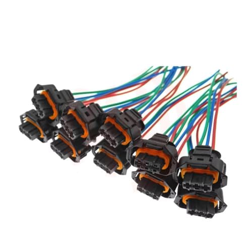 Prise de faisceau 3 broches étanche compatible Jeep Grand Cherokee 2008 pack de 10