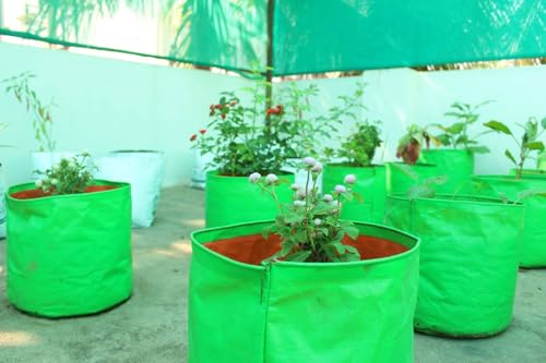 Image of MyOwnGarden Shade Net - 50% Shade for Green House Terrace Garden (10x20 FEET) UV Protected Shade net - Ideal for Garden & Nursery Use Durable Green Shade Net - Protects Plants from Sun & Heat