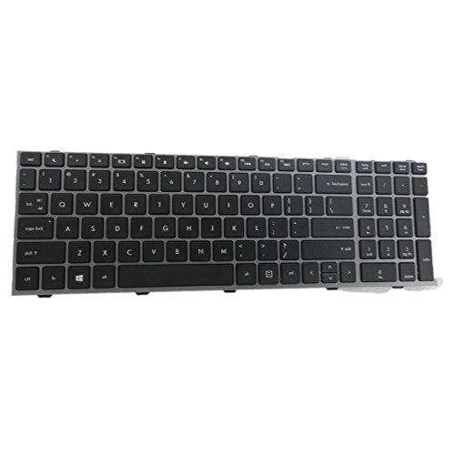 Sunmall New Laptop Keyboard With Frame For Hp Probook 4540S 4540 4545S Series Compatible With Part Number 702237-001 683491-001 701485-001 Grey Frame Us Layout #TOP2
