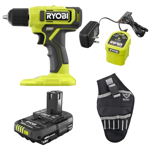 Ryobi ONE+ 18V Drill/Driver Kit with Battery Charger & Holster