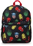 Fast Forward Marvel Kids Backpack - 16 Inch Durable School Backpack for Kids Boys & Girls With Adjustable Padded Straps, Marvel Black