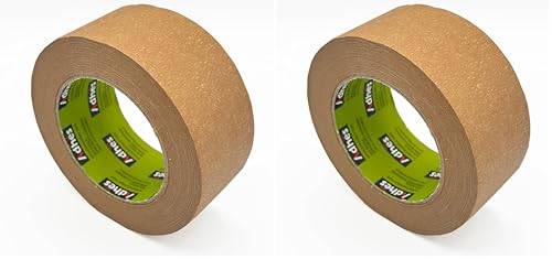Amazinnov - Umweltfreundliches Papier Klebe Band 50mm x 50m, Braun, umweltfreundliches KRAFT-Papier (Lot1) (Packung mit 2)