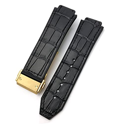 Bracelet montre cuir de vachette 25 mm agate au quotidien