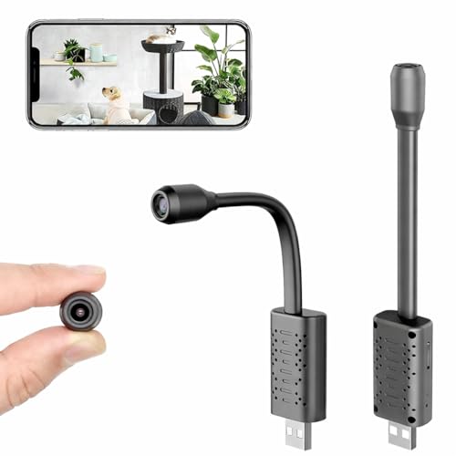 Image of FREDI HD PLUS Mini WiFi Security Camera | 1080P HD Indoor Camera | Live View on Mobile & Laptop | Motion Detection | Loop Recording | 32GB Card Support | USB Powered | iWFCAM App