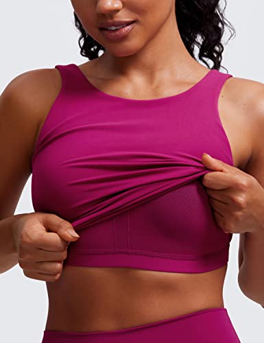 Image of CRZ YOGA Womens U Back Sports Bras | Light Support, Removable Pads, Yoga, Extremely Soft, U Back, Wide Straps, for Women