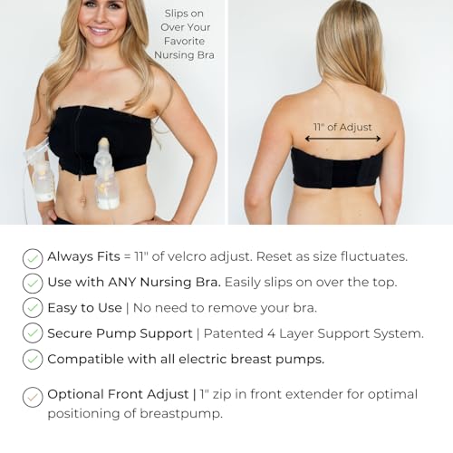 Simple Wishes Signature Hands Free Pumping Bra, USA Company, Comfortable, Adjustable, Supportive