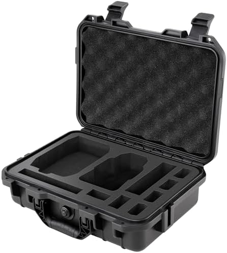 Professional Mini 4K Hard Case, IP67 Waterproof Carrying Case Travel Shoulder Bag Compatible with DJI Mini 4K/ Mini 2/ Mini 2 SE Fly More Combo Drone & Accessories