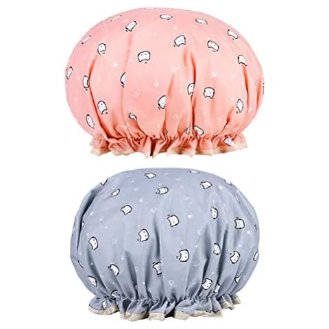Gorro Ducha Impermeable Reutilizable Doble Capa Cover